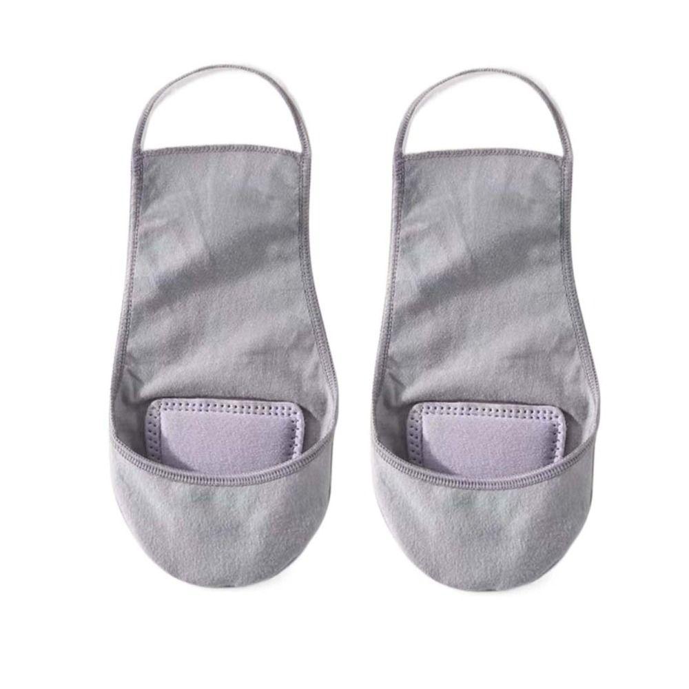 Non Slip Half Palm Hosiery With Cotton Pad Ship Socks Slippers Hollow Forefoot Socks  Dancing