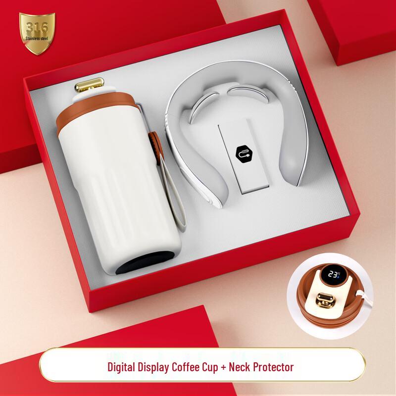 Thermos Mug & Neck Massager Gift Set