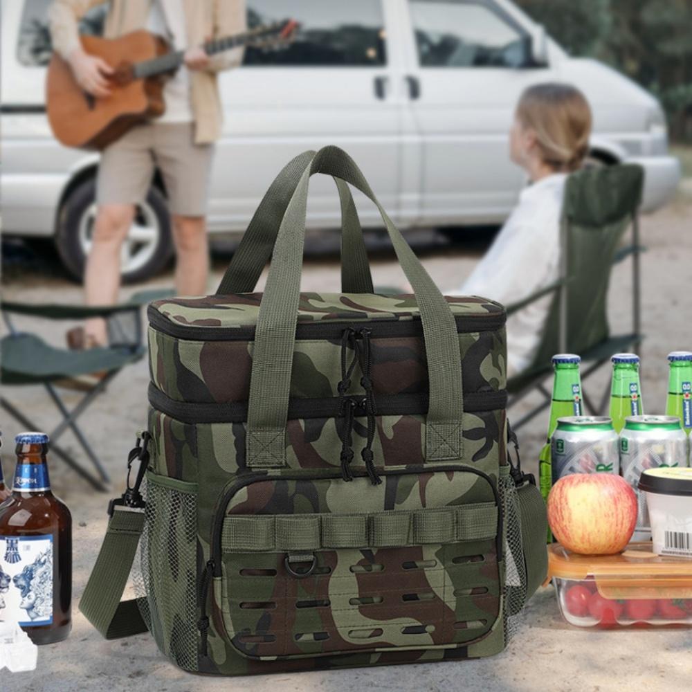 Thickened Freezer Bag High-Quality Insulated Lunch Bag Tactical Ice Bag Portable For Traveling Hiking Beach Trips