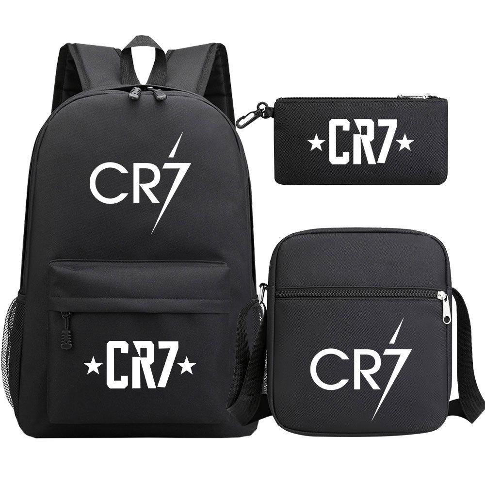 Football Star Print Youth Student Schoolbag