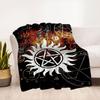 Supernatural Anti-Possession Symbol T-Shirt - Occult ClothingBlanket Flannel Throw Blanket for Sofa, Bed, Travel, Camping, Office, Couch, Ch