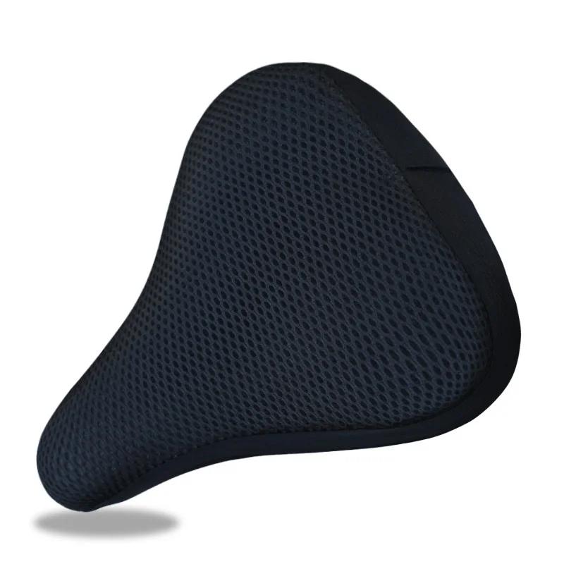 3D Bicycle Saddle Cover Soft Bike Seat Covers Cycling Silicone Seat Cushion Cycling Breathable Saddle Comfortable Bicycle Saddle