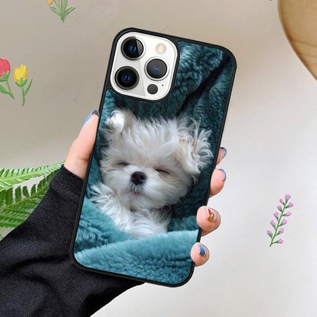Cartoon Maltese Dog Phone Case For iPhone 17 Air 15 16 16e 11 12 13 14 Pro Max Cover For iPhone 17 Air Max Plus coque Fundas