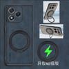 For Honor X8D Magsafe Magnetic Rotating Bracket Phone Case For Honor X8D Sheepskin Leather Matte Shockproof Cover Bumper