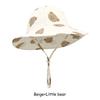 Adjustable Cotton Baby Fisherman Hat Sun Protection Breathable Cartoon Fruit Floral Print for 1-3 Years