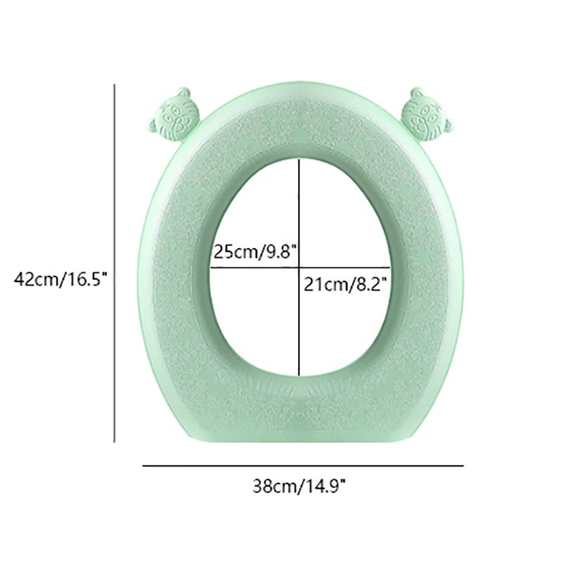 Eva Waterproof Toilet Seat Cover Thickened Four Seasons Universal Toilet Seat Cushion Paste Type Household Toilet Accessories