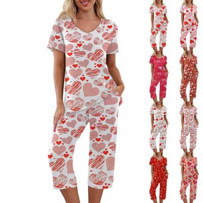 2 Piece Sets For Women Summer Short Sleeve Top And Pants With Pockets Workout Soft Sets