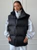 Women Autumn Winter Vests Stand Collar Loose Warm Vest Cotton-padded Coat Casual Women's Jackets Outerwears