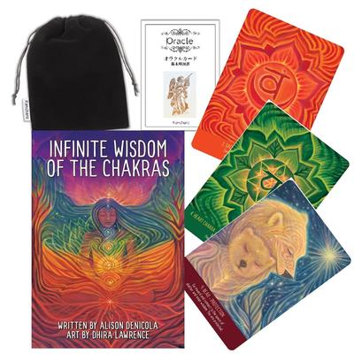 Kancharo 42-Karten Orakel-Tarotkarten-Set [Unendliche Weisheit der Chakren] Enthält eine grundlegende japanische Orakelkartanleitung und eine Tasche (Authentisch)
