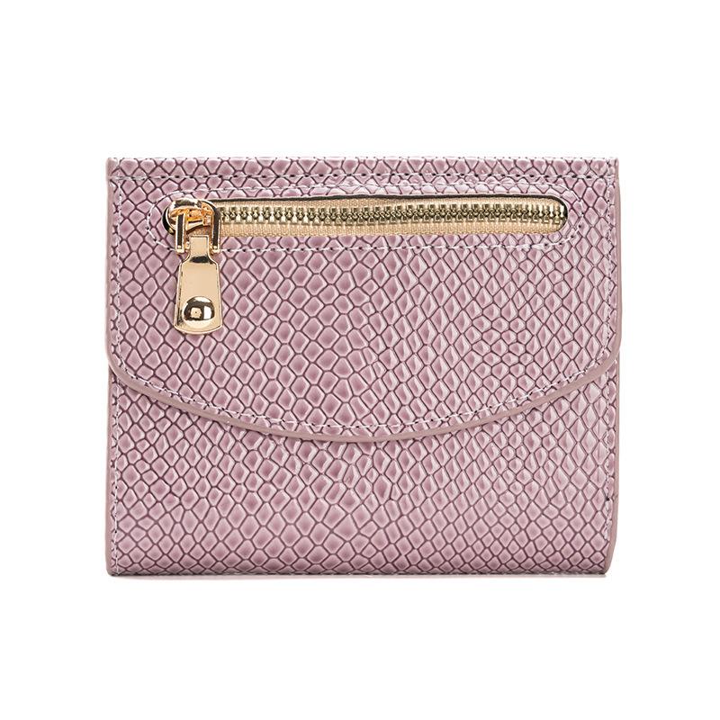 Fashionable Wallet Small Crocodile-patterned Bag Large Denomination Multiple Slots Coin Purse