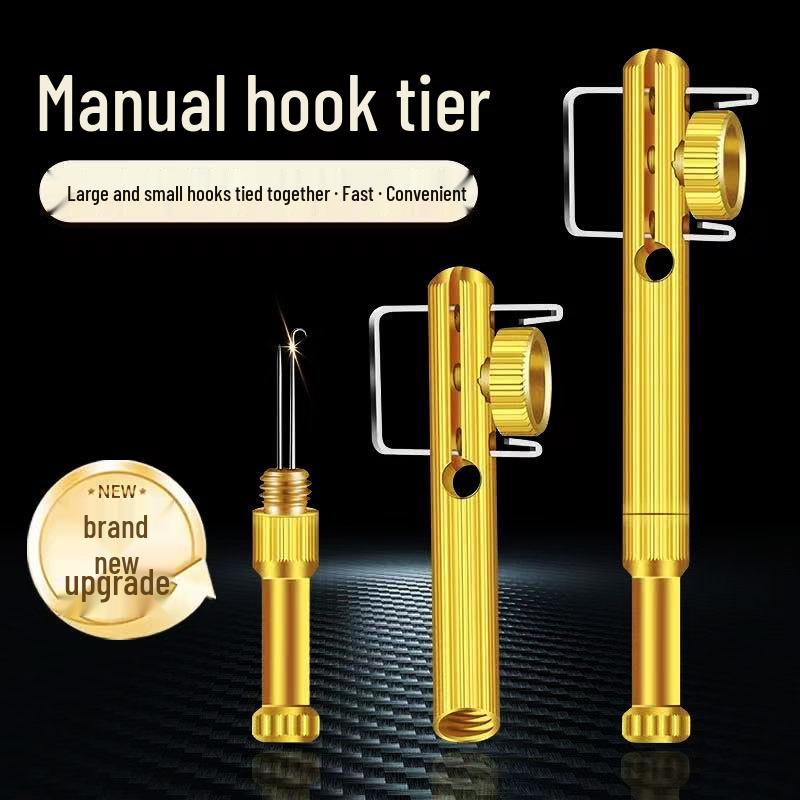 Quick Hook Tying Tool: Manual Knot & Inner Line Guide for Fishing Hooks