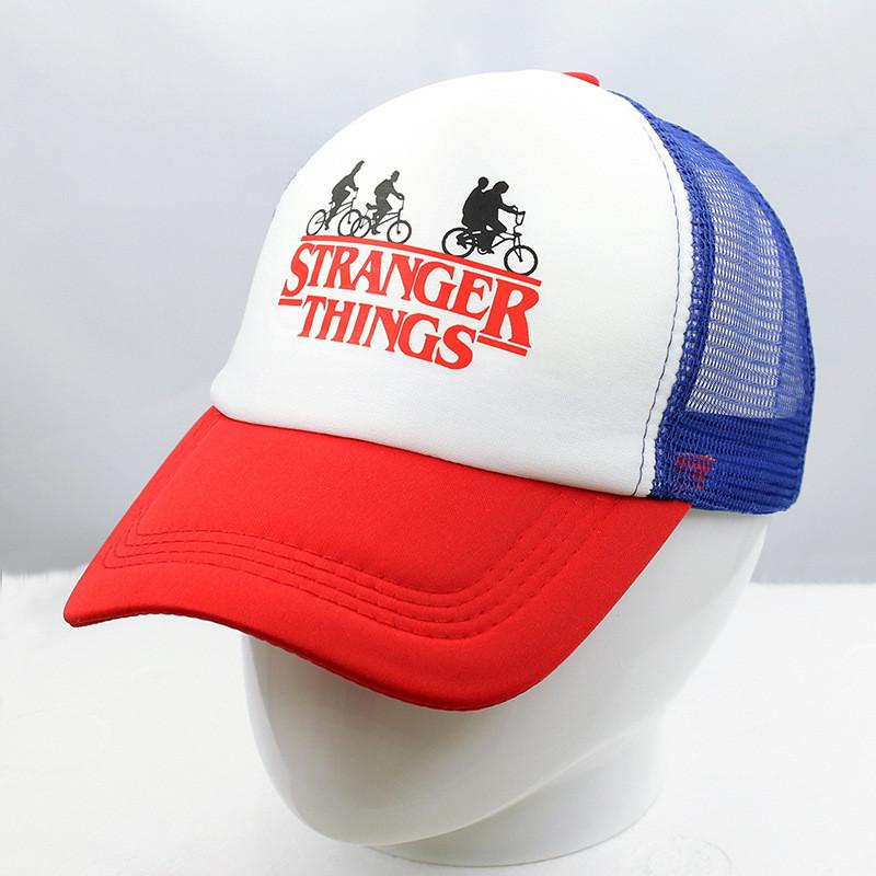 Stranger Things Baseball Cap With Sun Protection And Breathable Acrylic Material For Summer Wear