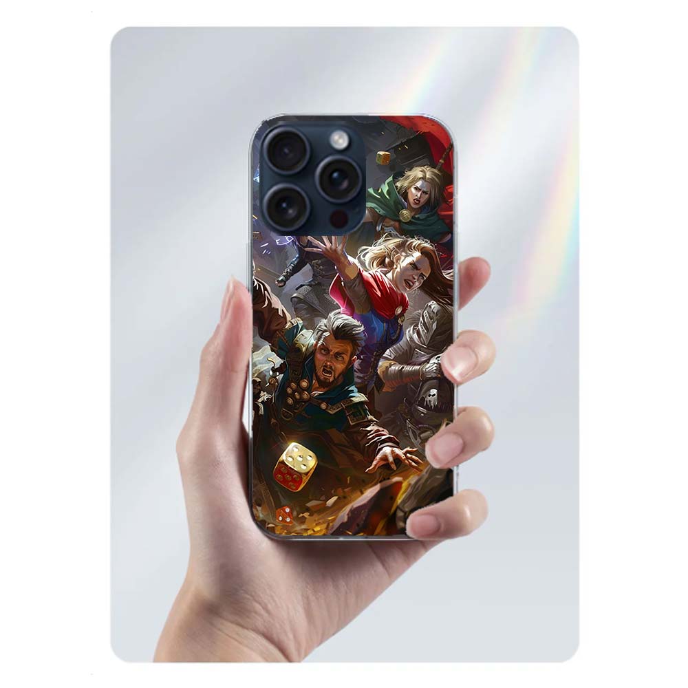 Game D-Dungeons D-Dragons D-DND Clear Phone Case For Iphone 17 Air 16 Pro Max 15 Pro 14 Plus 17E 16E 11 13 12 Mini Cover Cases F