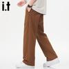 Izzue IT Men's High Street Drawstring Straight-Leg Casual Pants