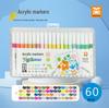 Dake Pincang Large Capacity Waterproof Acrylic Marker Pens - Round Tip, Non-toxic, Perfect for DIY Graffiti and Student Use.