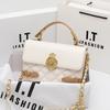 Bags Women's  Style Diamond-grid Chain Bag Niche Design Portable Square Single-shoulder Cross-body All-matching Fashionable
