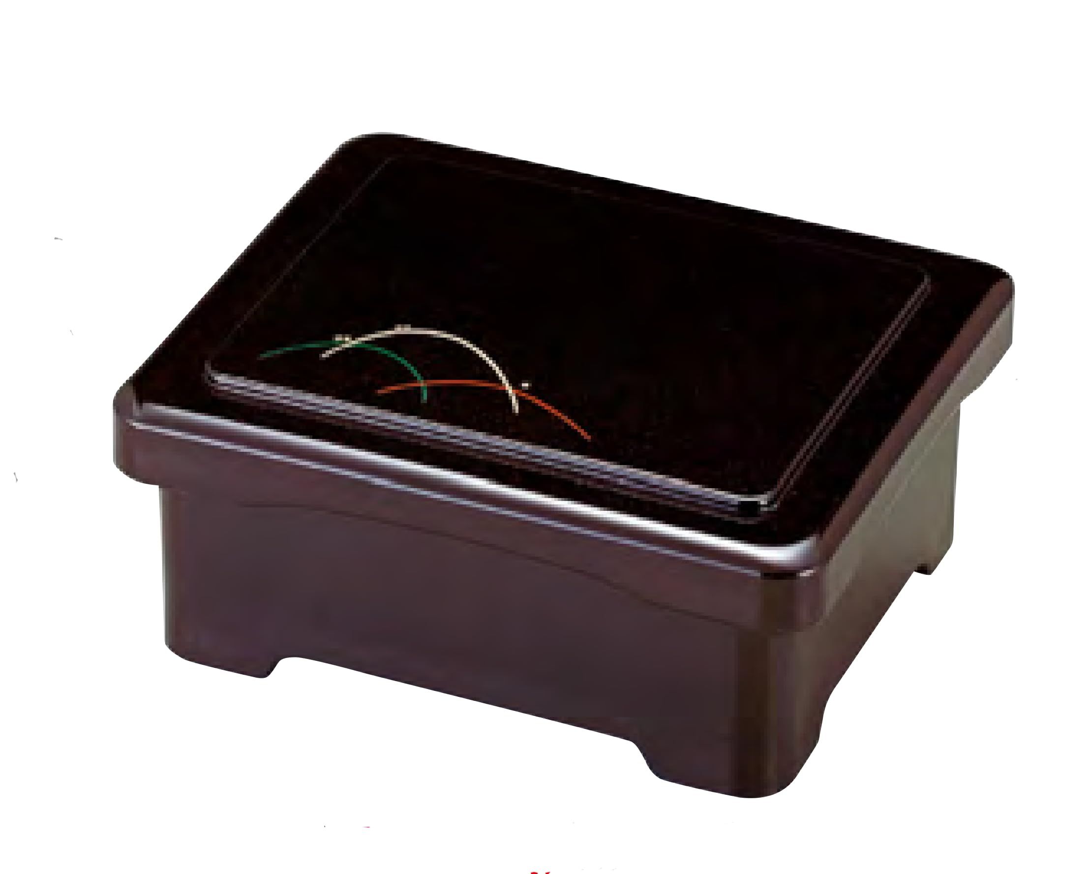 

Wakaizumi and Eel Nishiki Bowl with Pearl Dew Grass and Vermilion Lacquerware, Unagi-ju (Eel Bowl), Heat-Resistant Interior, Dishwasher-Safe, 1-564-5