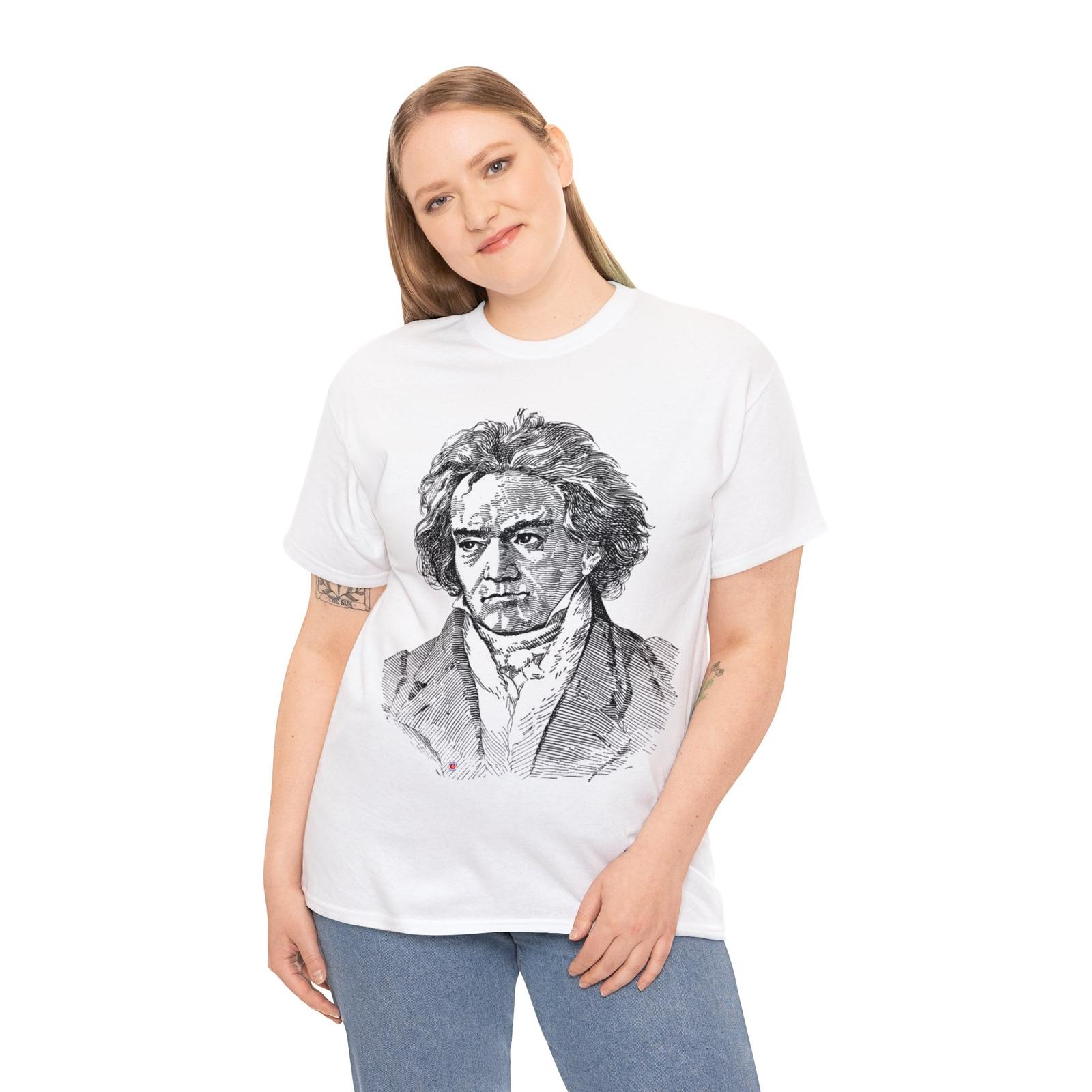 Ludwig van Beethoven Unisex Heavy Cotton Tee XL