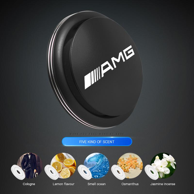 For Mercedes Benz AMG A B C E G CLA W211 W203 Car Accessories Air Freshener Instrument Flavor Perfume UFO Shape Scent Decor