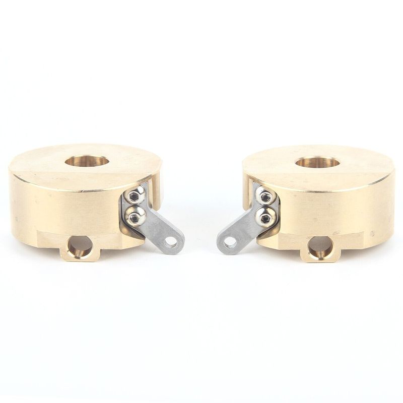 LCX Racing 1/10 RC Crawler CNC Brass AR44 Front Axle Steering Knuckles for Axial SCX10 II 90046 90047 Upgrades Parts Accessories