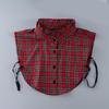 Stylish Plaids Pattern Detachable Collar Styling Accessory Faux Collar Decoative Neckwear For Various Occasion Outfit