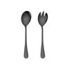 2PCS Golden Salad Spoon Fork Salad Spoon Stainless Steel Cutlery Set Service Spoon Set Colorful Unique Spoon Kitchen Tool ADM
