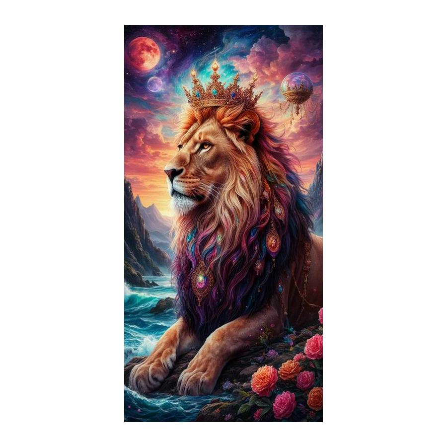 Lion Leopard Cat Large Size Diamond Painting New Collection Animals Diy Full Drill Rhinestone Embroidery Mosaic Cross Stitch Kits