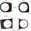 Car Inner Central Console Air Conditioning Vent Rings Frame Cover Trim Car Accessories Fit for Toyota Tacoma 2016 2017 2018 2019 2020 2021 2022