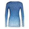 Dames Slim Fit Long Sleeve T-shirt Luipaardprint Nek Pullover Top voor Herfst Layering