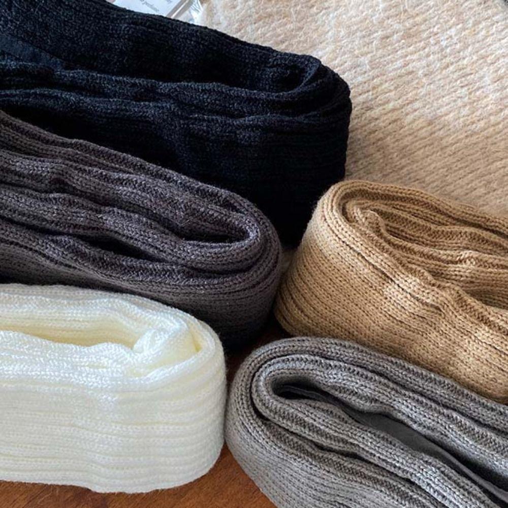 JK Knitted Leg Cover Balletcore Strap Leg Socks Cute Children's Leg Warmers Children's