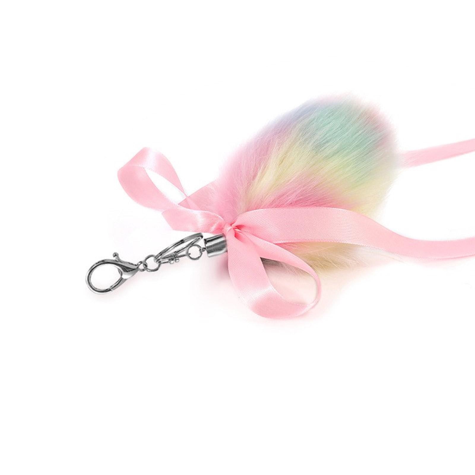 

Милый брелок в виде хвоста животного, плюшевые брелоки для косплея, меховые игрушечные машинки, практичная подвеска для сумок и рюкзаков 3