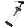 300Ml Premium Sauce Dispenser Bottle Glass Body Stainless Steel Pump Precision 8Ml Per Press for Jam Soy Sauce Vinegar Maple