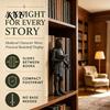 Reading Room Medieval Decor Knight Bookshelf Decor, Armored Bookend Statue, Gothic Library Shelf Decoration, Immersive Fantasy Interior Accents Castle