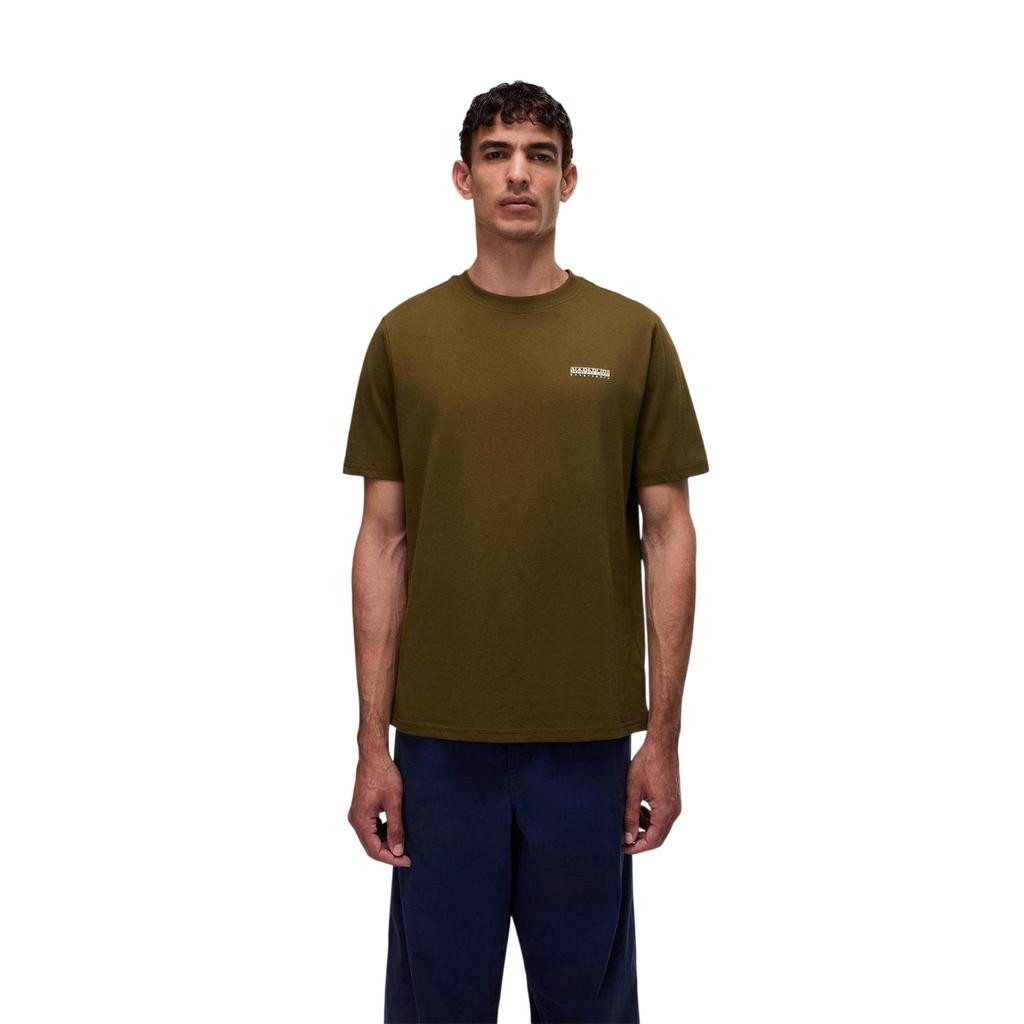 Napapijri Mens Box Logo Cotton T-Shirt