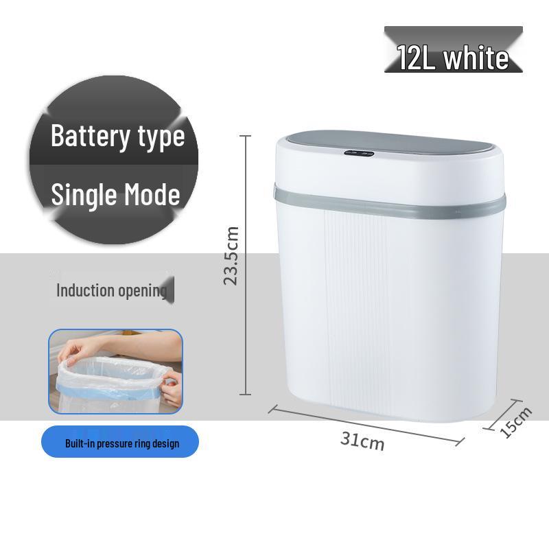 Automatic Smart Induction Trash Can for Home – Large Capacity for Living Room, Kitchen, Bathroom