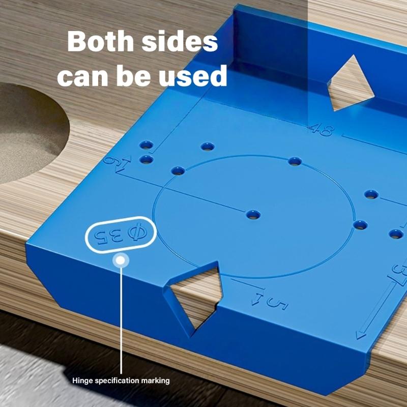Concealed Hinge Jig Ergonomic Cabinet Hinge Guide For 35mm 40mm Fixtures Easy Positioning On Door Panels