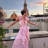 European-American Cross-Border Women's Floral Vacation Dress