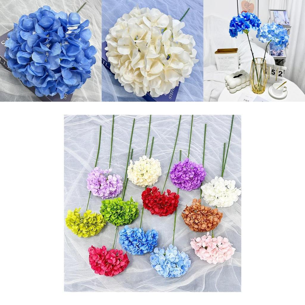Multi Colored Simulated Hydrangeamacrophylla Artificial Bouquet For Home Decor And Wedding Venue Setup