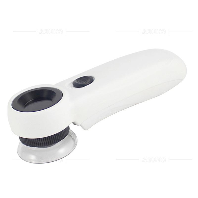 Jewelry Appraisal Led Magnifying Glass Handheld High Magnification Jewelry Mirror Gift with Lens Cover