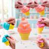 Pu Ice Cream Pinch Music Decompression Toy Cone Extrusion Slow Rebound Wet Soft Decompression Vent Ice Cream