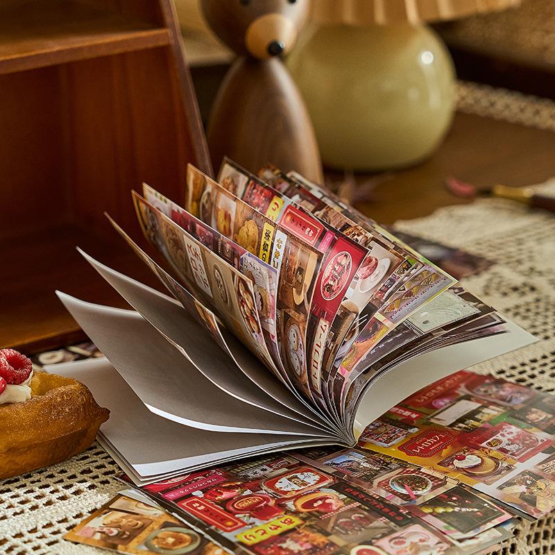 Vintage Japanese Style Date Series Sticker Book for Journaling and DIY Collage