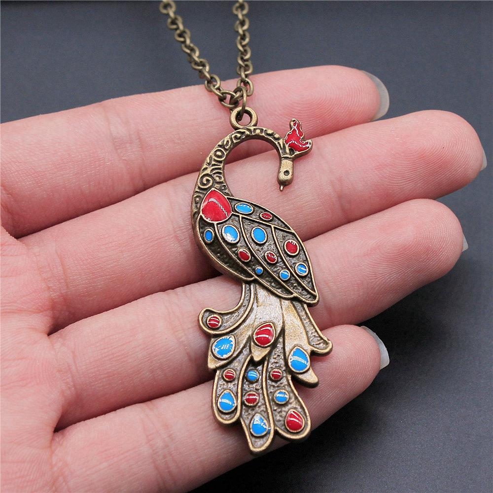 45cm Or 70cm Long Chain Necklace Bird Vintage Jewelry Supplies QN009