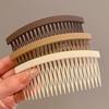 Pettine per capelli da donna a tinta unita, grande, semplice, fermaglio per capelli, frangetta, sistemazione fissa, capelli spettinati, fascia per capelli, pettine per la parte posteriore della testa, accessori per capelli