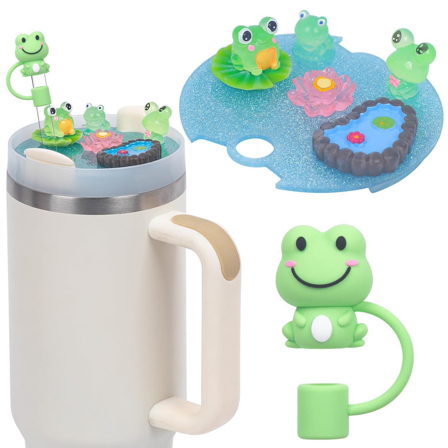 

Совместимо с аксессуарами для крышек Stanley Cup Charms, Charms для аксессуаров Stanley Cups H2.0 30 унций 40 унций с силиконовым колпачком для соломинки для стаканов 30oz