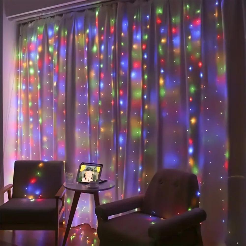 Xiaomi USB Curtain Lights - 8 Lighting Modes LED Fairy String Light for Christmas Halloween New Year Wedding Party Home Garden Decor