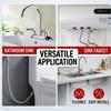 304 Stainless Steel Braided Anti-Burst Water Inlet Hose, Hot/Cold Pointed Tip Faucet Connector for Sink Basin,  Universal Hose