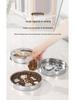 Stainless Steel Non-Slip Slow Feeder Pet Bowl for Cats & Dogs