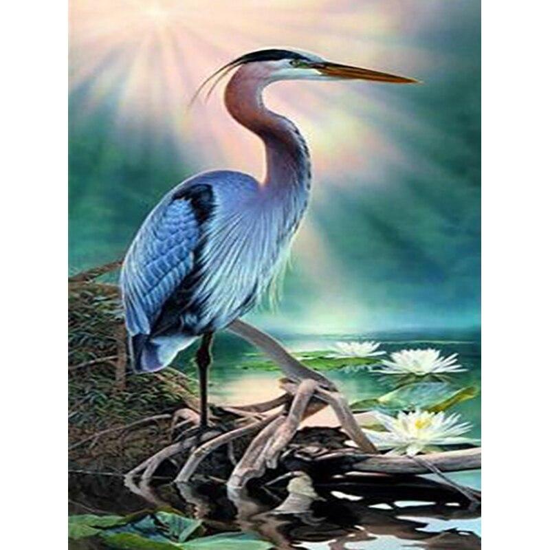 

Новый 5D DIY пейзаж алмазная живопись Белый журавль Алмазная вышивка животных вышивка крестиком полная круглая дрель домашний декор подарок Full Round 20x30CM
