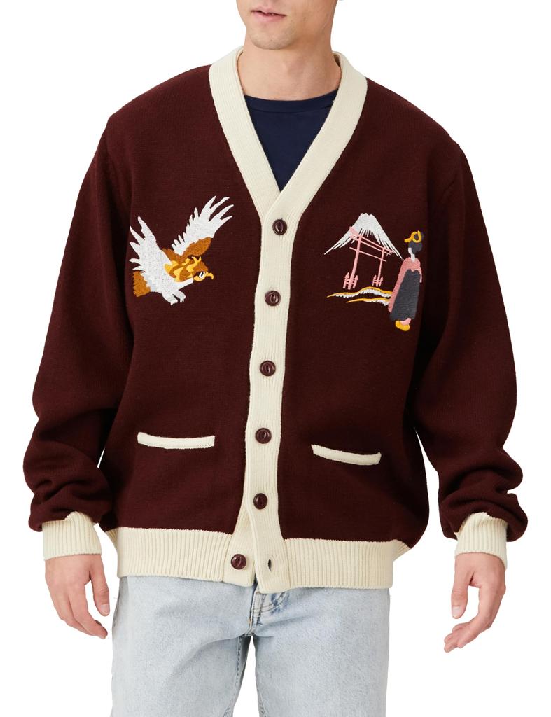 Cardigan SOUVENIR CARDIGAN [Houston] (Castle) Men's