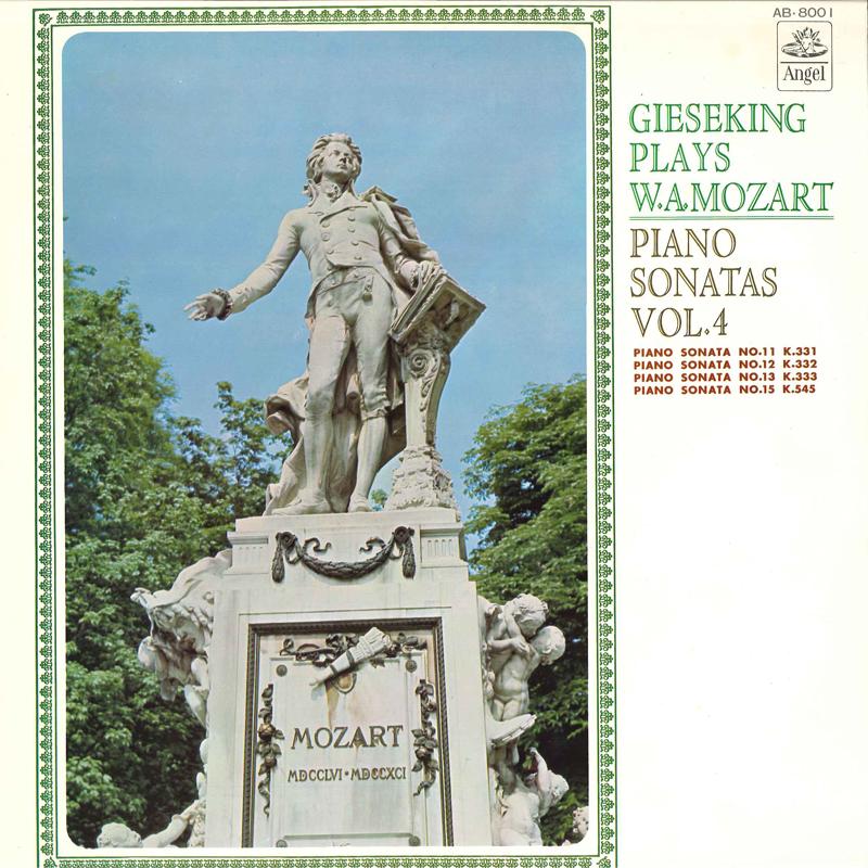 

LP Record WALTER GIESEKING - Gieseking Plays W.a.mozart Piano So AB8001 ANGEL Japan Classical Used